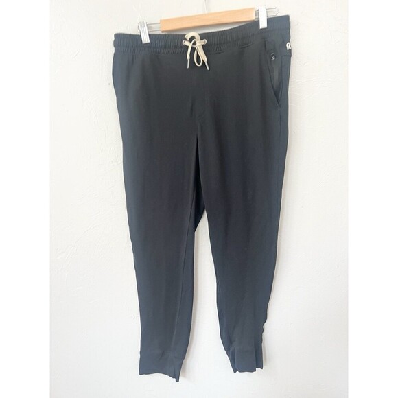 Right Of Way Adam Jogger Mens Large Black Drawstring Casual Stretch Soft - Picture 3 of 9